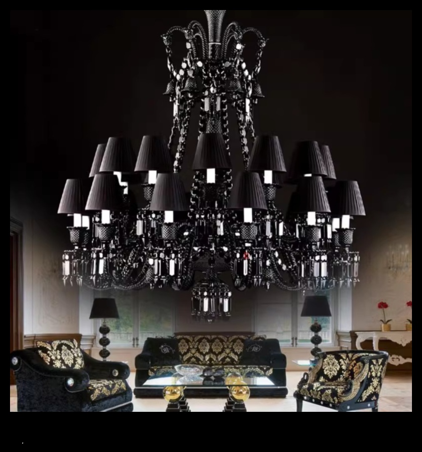 Bold Statements: Discover our Striking Black Chandeliers