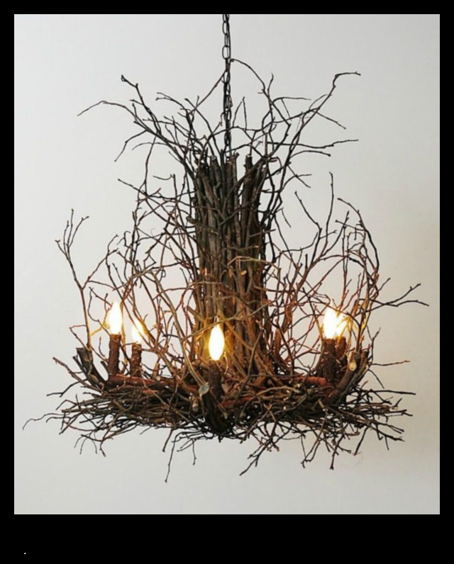 Whimsy and Warmth: Embrace Nature with Branch Chandeliers