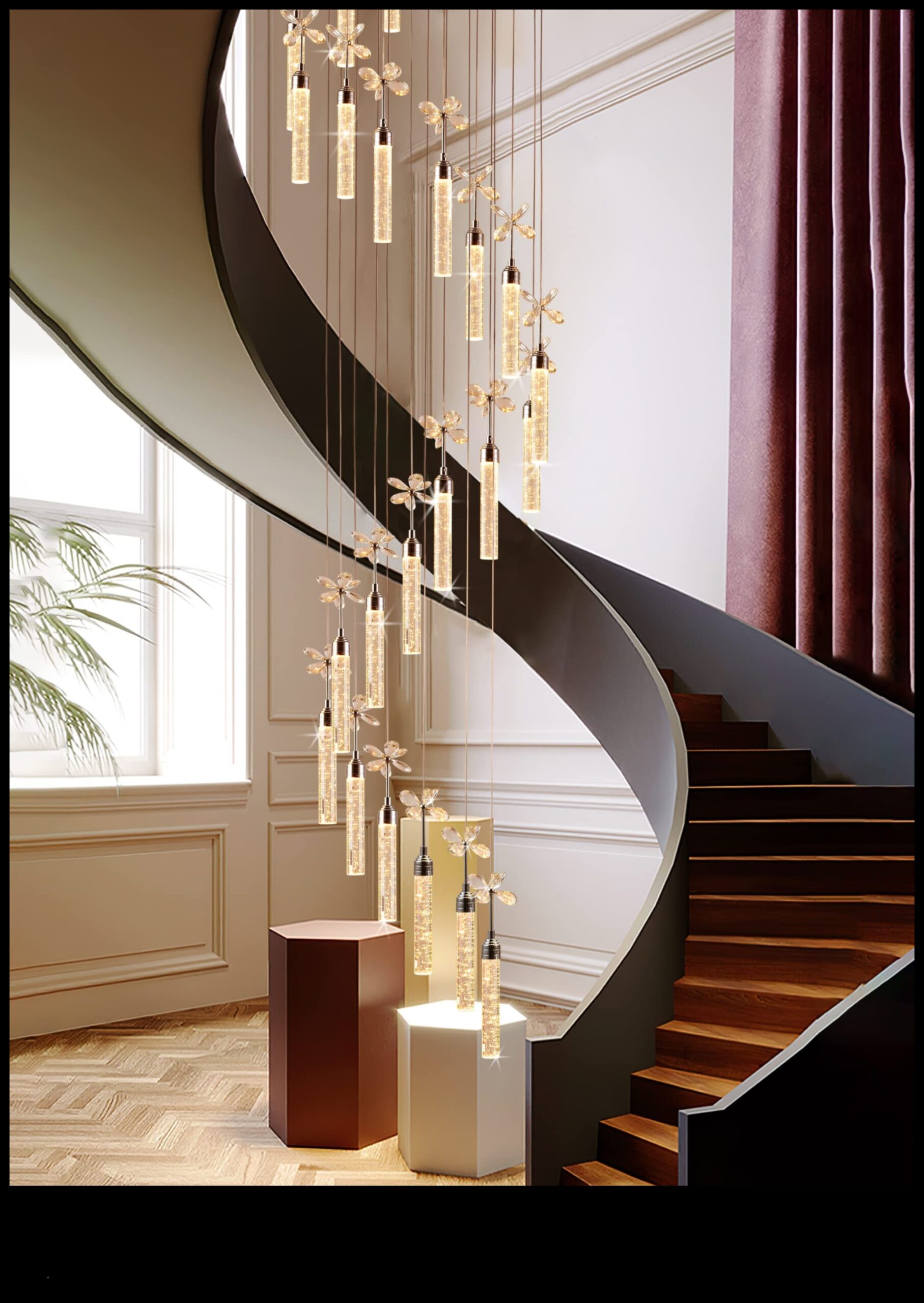 Climbing in Radiance: Staircase Chandeliers Beyond Compare