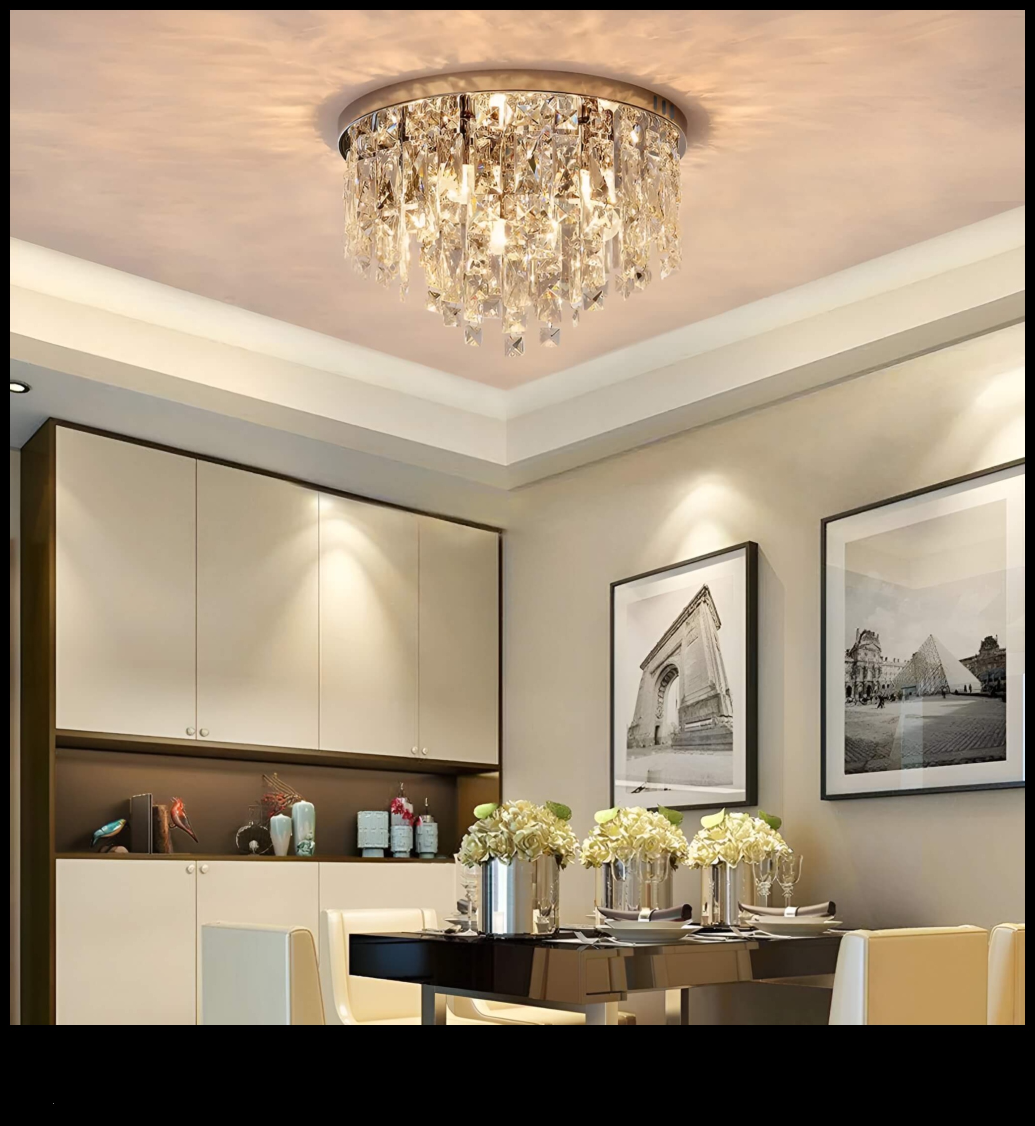 Contemporary Chic: Illuminate with Flush Mount Chandeliers