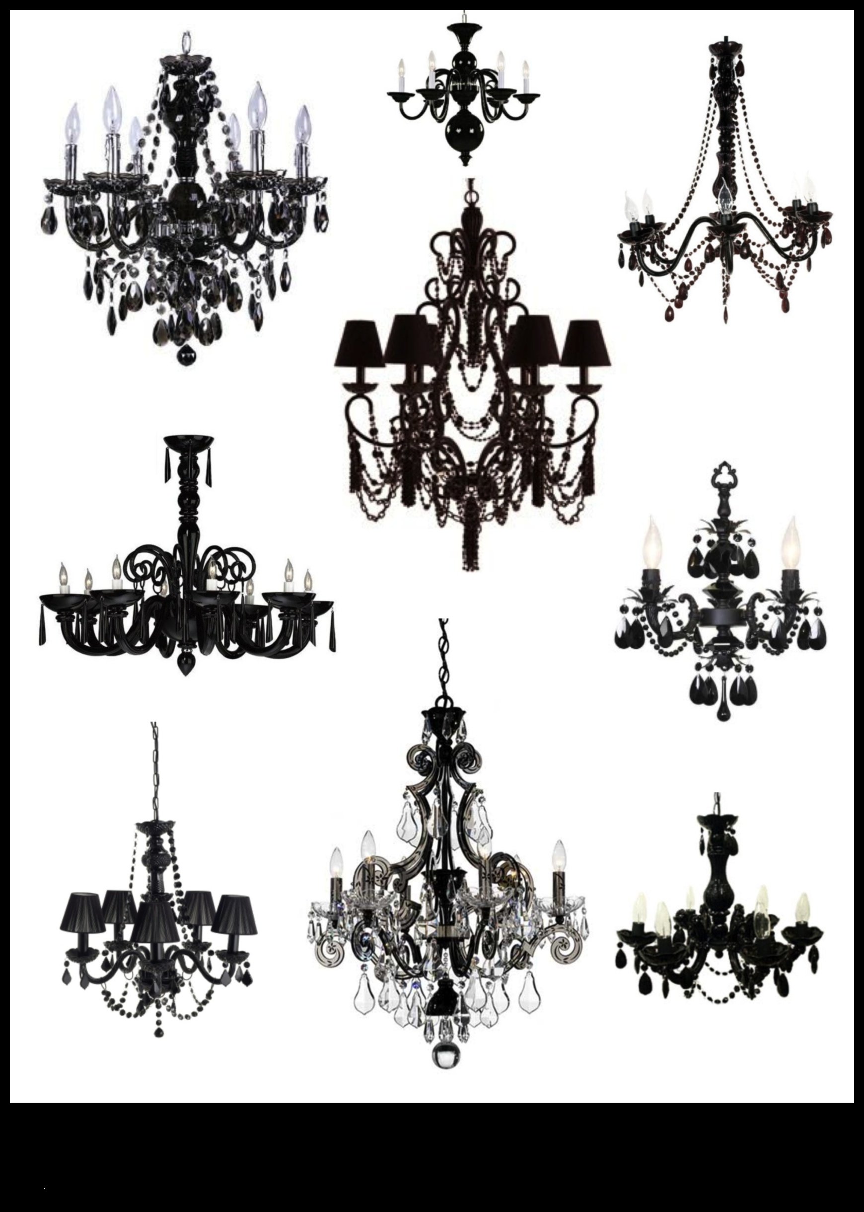 Edgy Elegance: Black Chandeliers that Define Ambiance